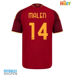 Billiga AS Roma Donyell Malen #14 Hemmatröja 2026-27 Kortärmad